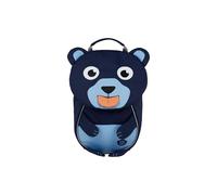 Affenzahn Petit Ami Sac à dos ergonomique pour enfants de 1 à 3 ans, réfléchissant avec tire-langue et étiquette nominative Ours - Bleu Foncé