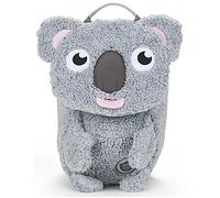 Affenzahn Petit Ami Sac à dos ergonomique pour enfants de 1 à 3 ans, réfléchissant avec tire-langue et étiquette nominative Koala câlin - Gris