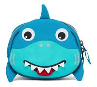 Affenzahn Sacoche De Vélo Bleu Bleu Clair Pour Fille Et Garçon - Lenkertasche Hai 255536 Multicolore