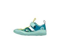 Affenzahn Sandale Vegan Breezy Chaussures à Scratch, Embout Protecteur, antidérapantes, Flexibles, aérées et légères pour l'été, Taille 21-32 Caméléon - Turquoise