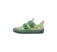 Affenzahn Chaussure minimaliste enfant Cotton Lucky – vegan, coton, à scratch – Grenouille Vert 25