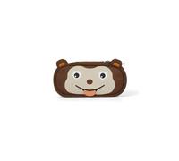 Affenzahn Stiftemäppchen für den Kindergarten, Federmäppchen für Kinder mit Tiermotiv und Ziehzunge, marron, Taille standard, Moderne