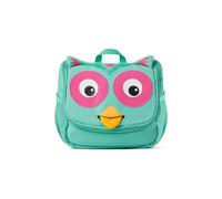 Affenzahn Trousse de Toilette Enfant Trousse de Toilette pour Enfants de 1 à 5 Ans, pour Filles et garçons en Maternelle Hibou - Turquoise
