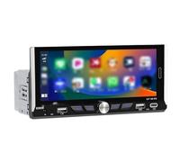 Affichage Automatique Android carPlay sans Fil Lecteur MP5 de Voiture Mirror Link 6,9 Pouces 1 DIN, Lecteur multimédia vidéo, Bluetooth, Radio FM et RDS(Without Cam)