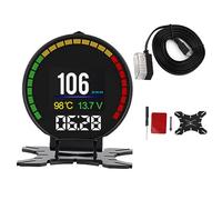 Affichage Brilluxa Head Up, moniteur Universal HUD Projecteur Montmètre numérique OBD2, Affichage des instruments de véhicule, compteur de vitesse automatique et moniteur de