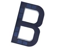 Affichage d'adresse LED économe en énergie avec fonction d'éclairage automatique et construction résistante à l'eau pour l'identification du numéro de maison ABS solaire