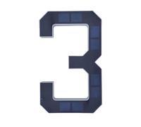 Affichage d'adresse LED économe en énergie avec fonction d'éclairage automatique et construction résistante à l'eau pour l'identification du numéro de maison ABS solaire