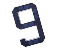 Affichage d'adresse LED économe en énergie avec fonction d'éclairage automatique et construction résistante à l'eau pour l'identification du numéro de maison ABS solaire