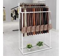 Affichage de Ceinture sur Pied,Organisateur de Cintre de Ceinture de Support de Cravate en métal de 59 Pouces,Étagère à 3 Niveaux pour écharpes châles Sacs à Main,Présentoir Commercial de vêtements