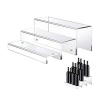 Affichage De La Bouteille d'alcool - Étagère À 3 Niveaux Bar Les Contremarches en Acrylique, Comptoir Stands Porte-Greffier À Vin | Elegant Home Bar Organizer Kitchen Dining Dining Rack Rangers Racks