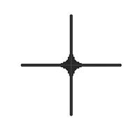 Affichage de la publicité de projecteur d'hologramme 3D, machine de publicité de ventilateur d'hologramme LED 3D à œil nu de 31,5 pouces