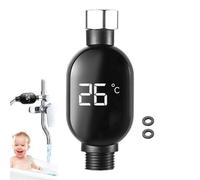Affichage de la température de la douche - Appareil de mesure numérique étanche - Thermomètre précis pour le suivi du débit d'eau - Appareil pour salle de bain hôtel et cuisine
