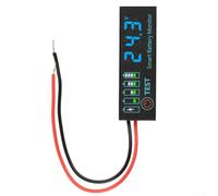 Affichage de la tension LED haute luminosité pour 3 s à 12 s au lithium pour batteries ioniques et acides de 12 V à 48 V avec fonction de mémoire d'arrêt pour le stockage de l'énergie Vert (bleu (DC7