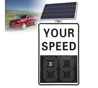 Affichage de la vitesse signalisation radar, Panneau de retour radar radar à énergie solaire, Panneau radar de limitation de vitesse numériqueÉtanche