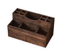 Affichage de Parfum en Bois, boîte de Rangement pour Les parfums des Hommes, avec 2 tiroirs et Un Design compartimenté, adapté au Stockage de Montres, Bijoux, etc.
