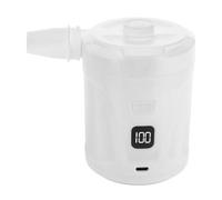 Affichage de Pompe à Air électrique Mini Pompe à Matelas Rapide sans Fil pour Bouée de Piscine, Gonfleur d'air pour Coussin Extérieur Bouée de Bain d'été, Pompes (White)