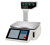 Affichage de Poteau d’échelle d’Impression d’étiquettes, Balance de calcul de Prix Balances de comptage numériques commerciales 30KG avec Affichage de Poteau, Balances de Pesage de Codes-Bar