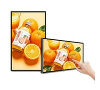 Affichage De Signalisation Numérique 43 Pouces, Lecteur Publicitaire Mural Avec Haut-parleur, Kiosque Numérique À Écran Tactile 4K, Tableau De Menu Numérique, For Magasin De Détail(Touch Screen)