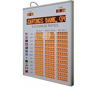 Affichage De Taux De Change Bancaire, Écran De Prix De Change De 12 Pays, Horloge De Taux De Change Mondial LED, Heure De Mise À Jour Automatique, pour Les Banques, La Société Financière