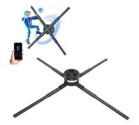 Affichage de Ventilateur D'hologramme 3D de 26 Pouces, Affichage Publicitaire de Projecteur D'hologramme 3D WiFi BT 2000 X 1536 avec 768 Perles de Lumière LED, Projecteur de