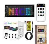 Affichage de voiture LED - Panneau de lumière de fenêtre avec écran flexible, signalisation moderne contrôlée par application sans fil, dispositif pratique de communication visuelle | Panneau de