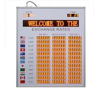 Affichage Des Taux D'Intérêt Bancaires, Horloge Led Pour Taux De Change Mondiaux, Affichage Des Prix Des Devises, Mise À Jour Automatique De L'Heure Et Fonction De Mise Hors Tension, Pour Banques Et