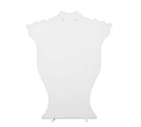Affichage du Collier, Conception Exquise, Support de Présentation de Matériaux Plastiques Premium, Polyvalent pour l'organisation Bijoux, avec Détenteur Boucles d'oreilles, pour les Salons et les