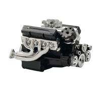 Affichage Du Modèle De Moteur - Réplique Du Moteur Mécanique V8, Kit De Projet Scientifique DIY, Jouet D'ingénierie Éducatif, Aide À L'apprentissage Interactif STEM, Démonstration Fonctionnelle Détail