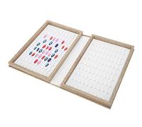 Affichage du Nuancier des Ongles, 180 Couleurs, Livre D'affichage de Vernis à Ongles en Bois, Livre de Cartes de Couleurs D'affichage de Pointes de Faux Ongles, échantillons de(Couleur sombre)