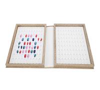 Affichage du Nuancier des Ongles, 180 Couleurs, Livre D'affichage de Vernis à Ongles en Bois, Livre de Cartes de Couleurs D'affichage de Pointes de Faux Ongles, échantillons de(Couleur sombre)