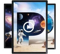 Affichage Dynamique Professionnel, Écran Publicitaire Numérique 27" | IPS 1080P, Lecture en Boucle 24/7, Minuterie, WiFi, Ethernet et Télécommande pour Boutiques, Hôtels et Restaurants