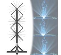 Affichage hologramme 3D, machine publicitaire verticale de 19,3 pouces pour panneaux de magasin et événements, projection rotative avec contrôle par application