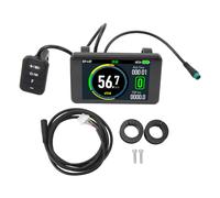 Affichage LCD à vélo électrique CheoTime, Affichage ABS Affichage Multi-Protocol Compatible Eccure de contrôleur de vélo avec vis de câbles et Accessoires de Montage pour 24V à 72