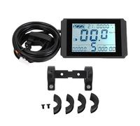 Affichage LCD de vélo électrique CheoTime avec Ligne SM, Universal 24V 36V 48V 22,2 mm Panneau d'affichage de Scooter de Guidon pour Contrôle de Scooter E-Bike