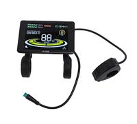 Affichage LCD de vélo électrique CheoTime, écran de Couleur ABS Affichage LCD à vélo électrique, écran de Panneau LCD électrique à 5 Broches pour Scooters 24V 36V 48V