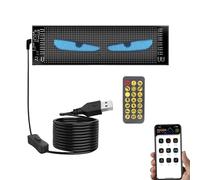 Affichage LED De Voiture Flexible Programmable | Lampe Dynamique des Yeux De Diable Imperméable - Créative Colorful Auto Panneau, Éclairage Décoratif Flexible pour, Cafés, Centres Commerciaux, Ex