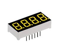 Affichage LED rouge haute luminosité à 4, Total shady yellow a | Module pour petits appareils Faible consommation d ' énergie Installation facile Boîtier en plastique