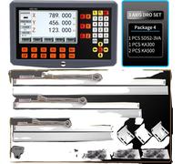 affichage numérique à 3 axes, haute résolution 0,005 mm, grand écran LCD, paquet 4