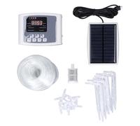 Affichage numérique programmable Système d'arroge automatique de pompe à solaire avec alarme sonore pour 10 plantes en pot