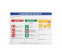 Affichage Obligatoire Entreprise - Pack Consignes de Sécurité Vinyle Adhésif Laminé A3 - Incendie Évacuation Accident - Facile à Poser Sans Perçage - Conforme Code du Travail (3)