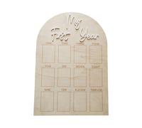 Affichage Photo Boîte En Bois Décorations D'anniversaire Première Année Cadre Photo Première Année Baby Picture Frame Board Babe Baby Milestones Cadre