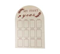 Affichage Photo Boîte En Bois Décorations D'anniversaire Première Année Cadre Photo Première Année Baby Picture Frame Board Babe Baby Milestones Cadre
