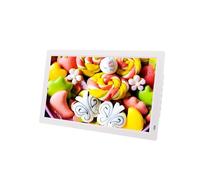 Affichage publicitaire Commercial de 22 Pouces, Album Photo électronique Haute définition, Double Usage Mural/sur Pied(White)