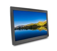 Affichage publicitaire Commercial de 22 Pouces, Album Photo électronique Haute définition, Double Usage Mural/sur Pied(Black)