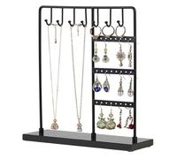 Affichage suspendu de bijoux, Présentoir à bijoux, Base en marbre for colliers, boucles d'oreilles, bracelets, cintre, arbre