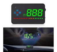 Affichage tête haute automatique,affichage HUD GPS véhicule HUD,pour tous les véhicules et camions,projecteur LED du pare brise,film réfléchissant HUD,tachymètre GPS,plug and play