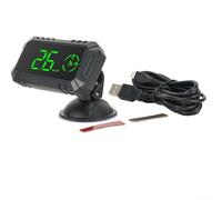 Affichage tête haute GPS pour véhicule, compteur de vitesse HUD avec boussole, écran multifonction, MPH, km/h, survitesse, sans modification