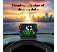 Affichage Tête Haute (HUD) AD G21 Amélioré - GPS & Compteur Vitesse Grands Caractères - Avertissement Survitesse - Universel