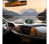 Affichage tête haute HUD pour pare-brise avec compteur de vitesse GPS, horloge numérique, affichage 7 couleurs, compteur de vitesse km/h, alarme de survitesse, véhicule réel