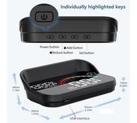 Affichage Tête Haute Hud Pour Voiture,Gps Numérique,Compteur De Vitesse,Écran De Budgétaire,Tableau Prada Avec Odomcirculation,Alarme De Survitesse,M22,Toutes Les Voitures - Type M22